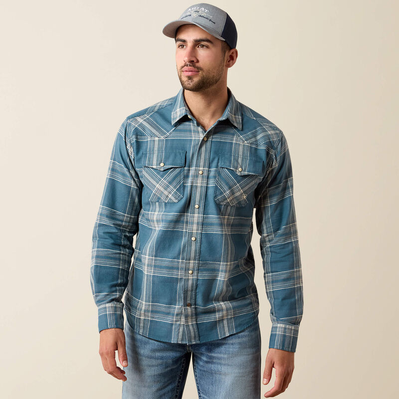 Retro Herron Fitted Snap Shirt Front