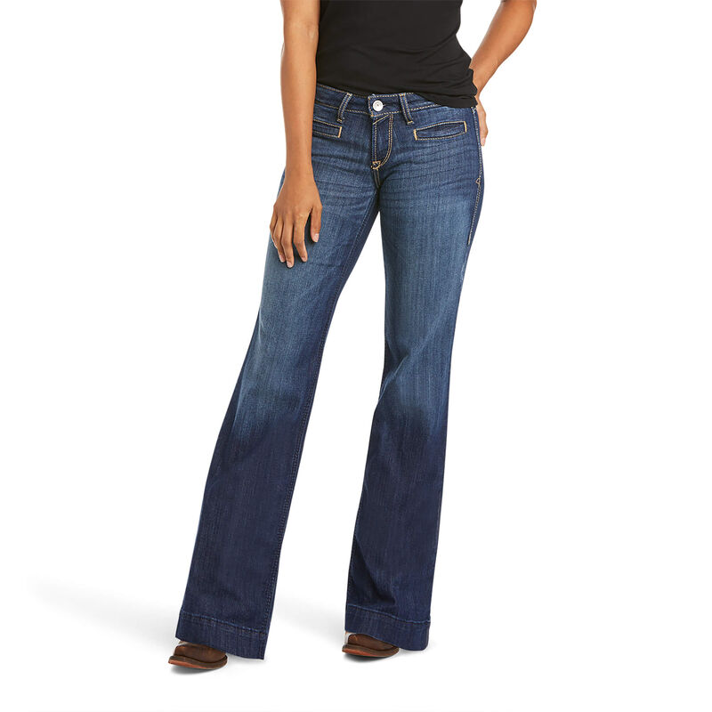 Trouser Mid Rise Stretch Lucy Wide Leg Jean | Ariat
