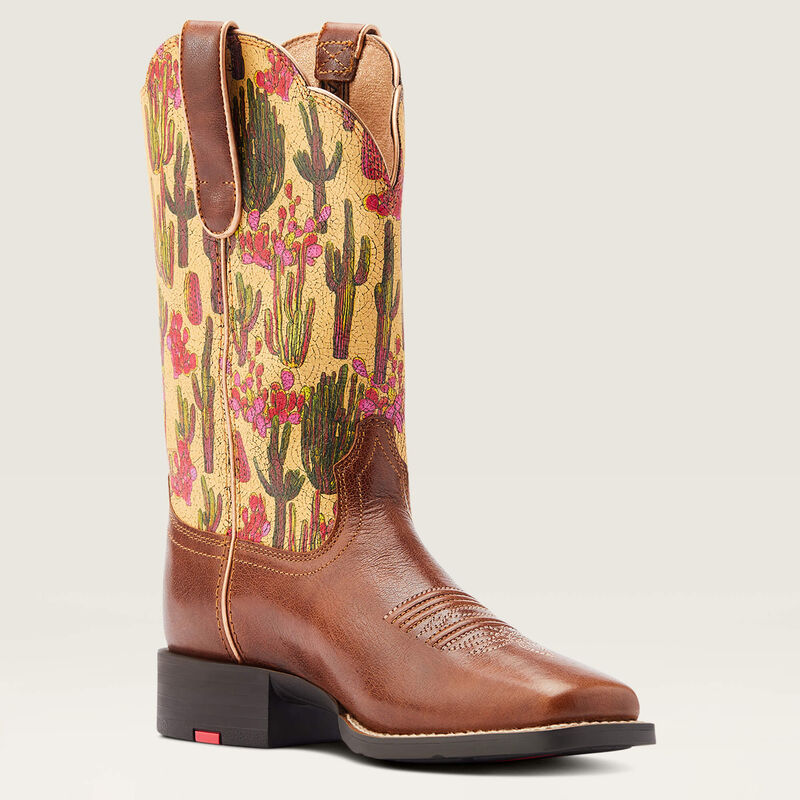 Round Up Wide Square Toe Western Boot