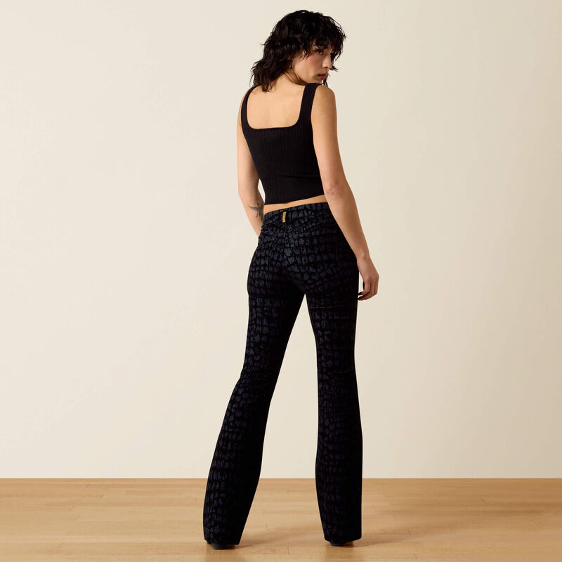 High Rise Midnight Luxe Slim Trouser Jeans 01