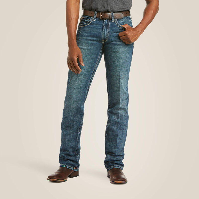 Men's M5 Slim Boundary Stackable Straight Leg Jeans in Gulch  Cotton/Spandex, Size: 30 X by Ariat