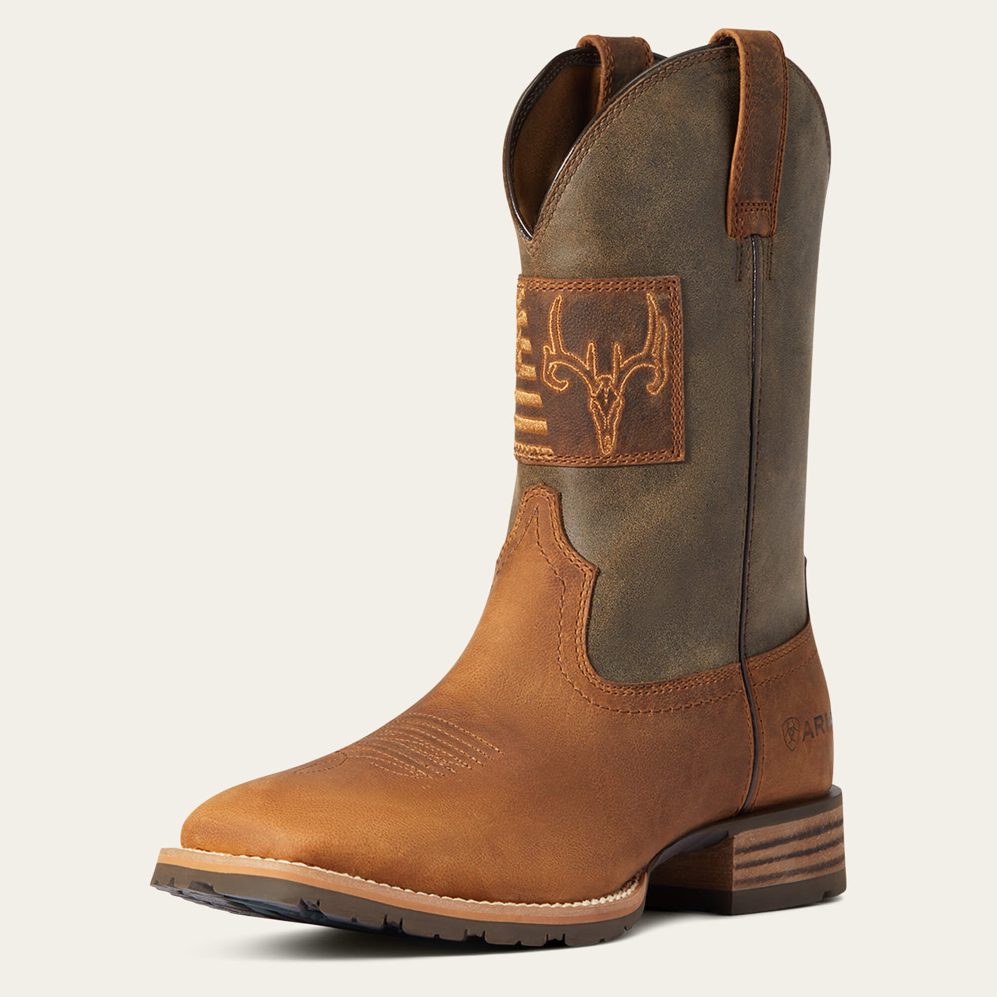 Hybrid Patriot Country Wide Square Toe Cowboy Boot-Ariat