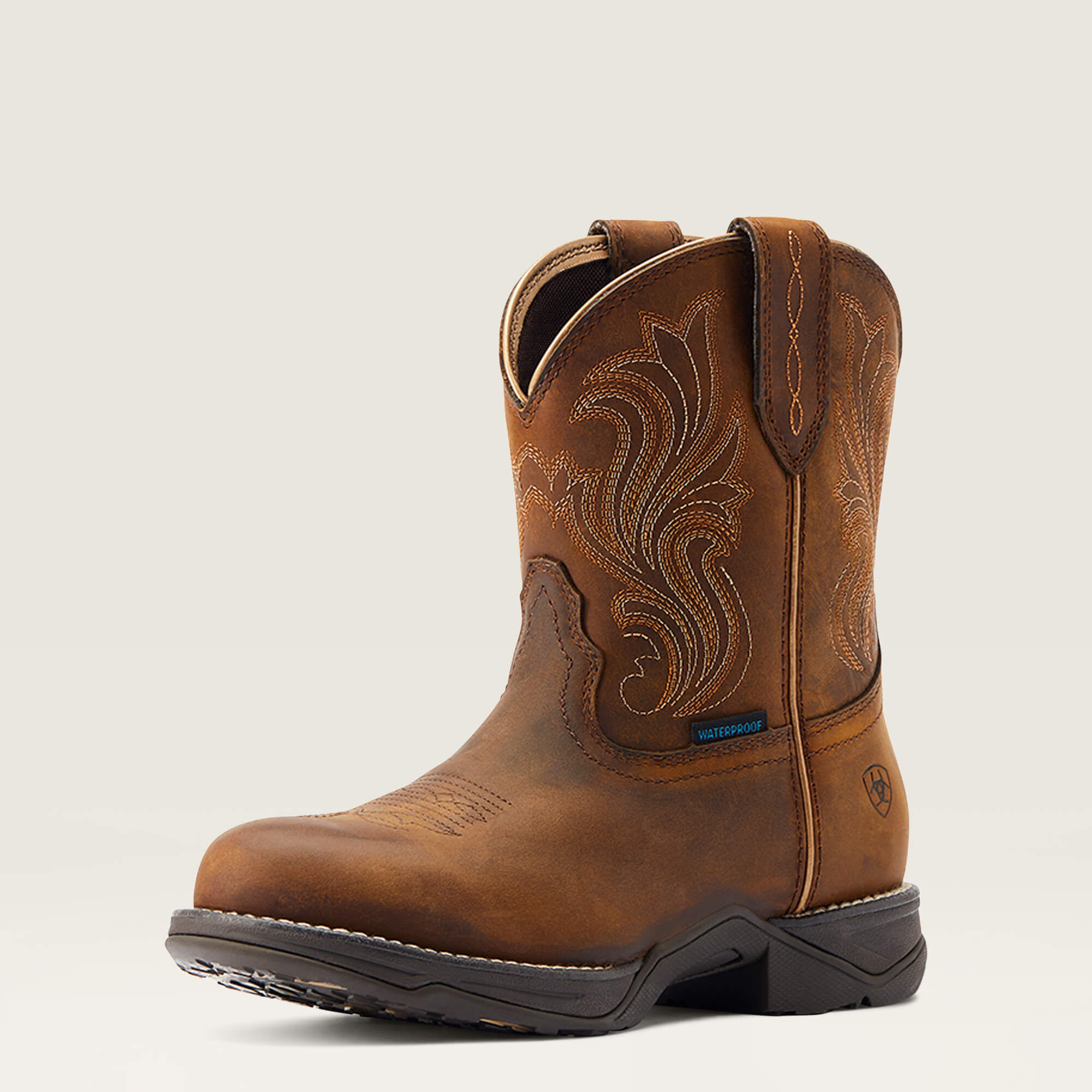 Anthem Round Toe Shortie Waterproof Western Boot-Ariat