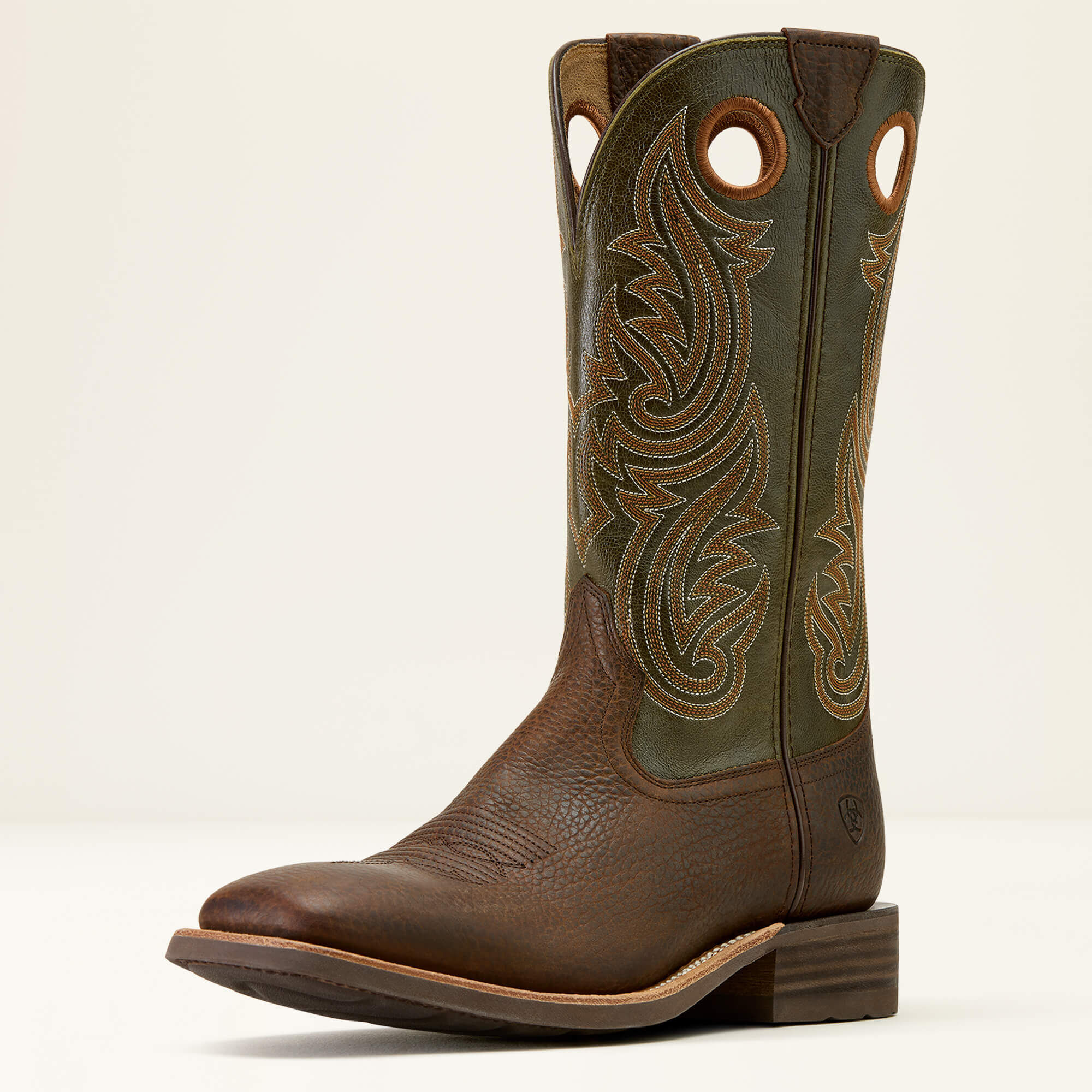Highland Toughstock Wide Square Toe Cowboy Boot-Ariat