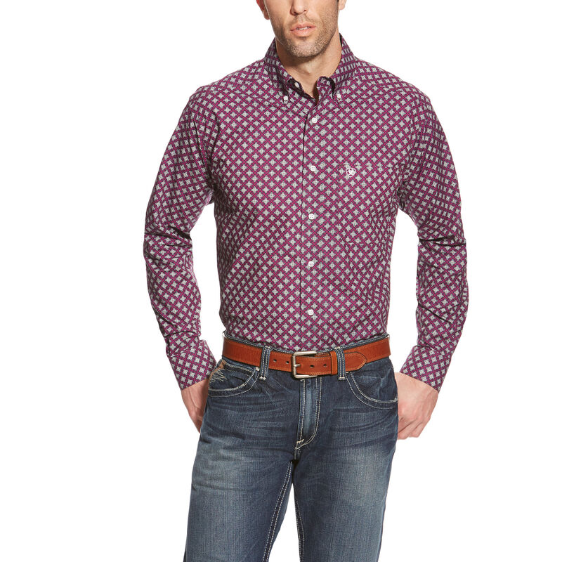 Stevens Fitted Print Fitted Shirt