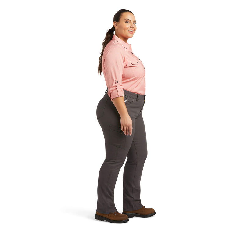 Wrinkle-Free Stretch Dress Pants Plus Size for Women Pull-on Pant