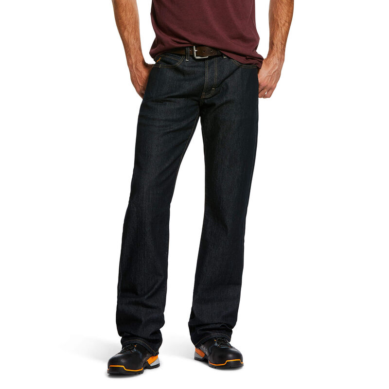 Rebar M4 Relaxed DuraStretch Basic Flannel-Lined Boot Cut Jean | Ariat