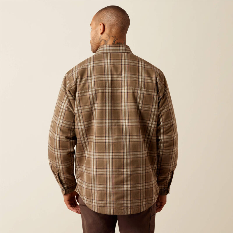 Rebar Flannel Insulated Shirt Jacket Back