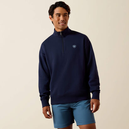 Holiday 1/4 Zip Sweatshirt Front