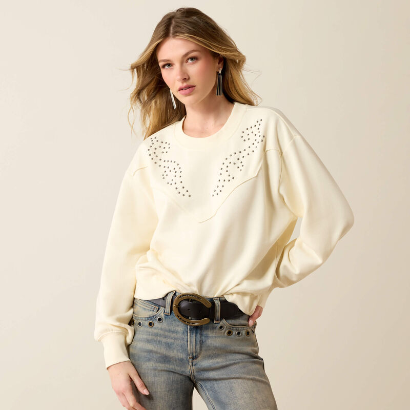 Malone Studded Sweatshirt Front