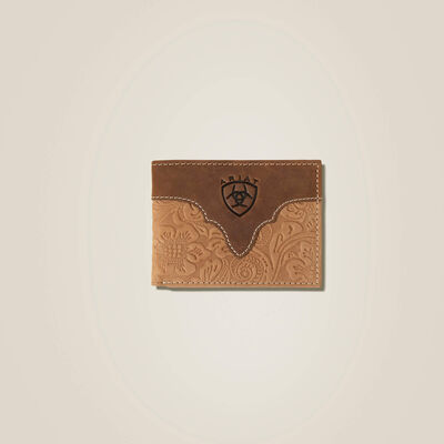 Tooled Leather Bifold Wallet