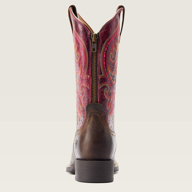 Round Up Back Zip Western Boot
