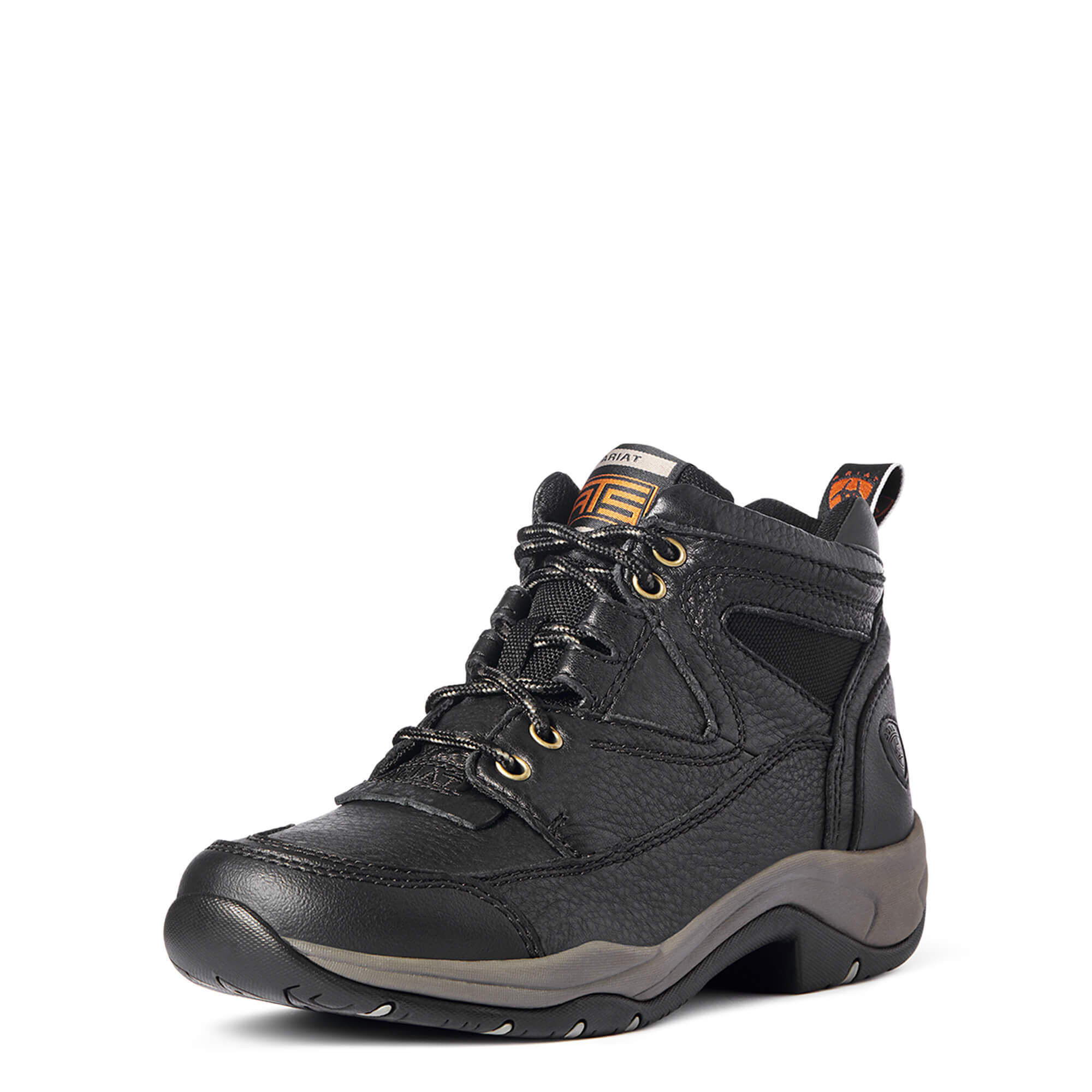 Women's Terrain Boots in Black Leather  by Ariat