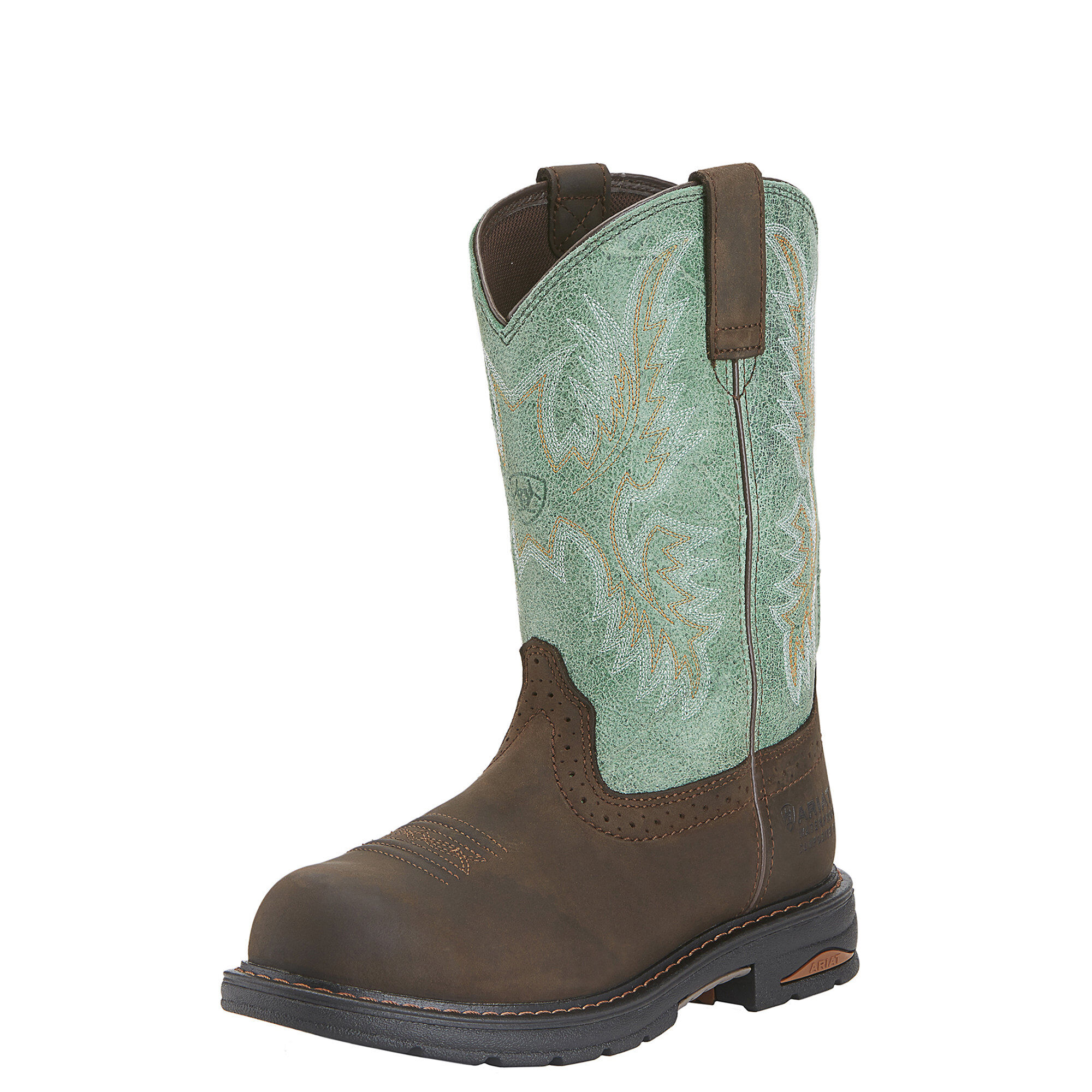 Women's Tracey Waterproof Composite Toe Work Boots in Oily Distressed Brown Leather  by Ariat