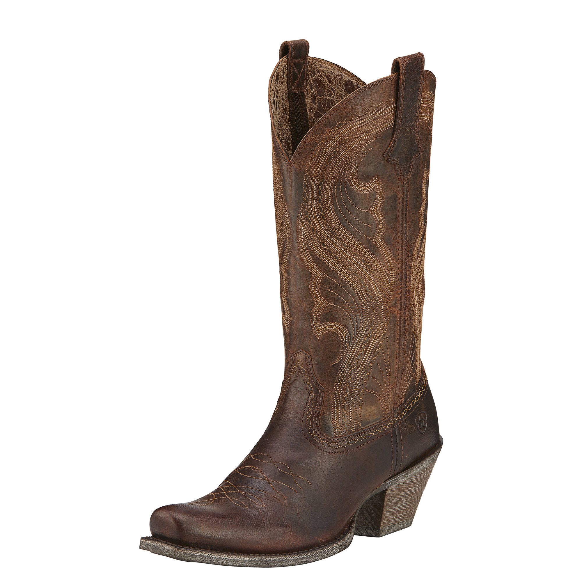 Women's Lively Western Boots in Sassy Brown Leather  by Ariat
