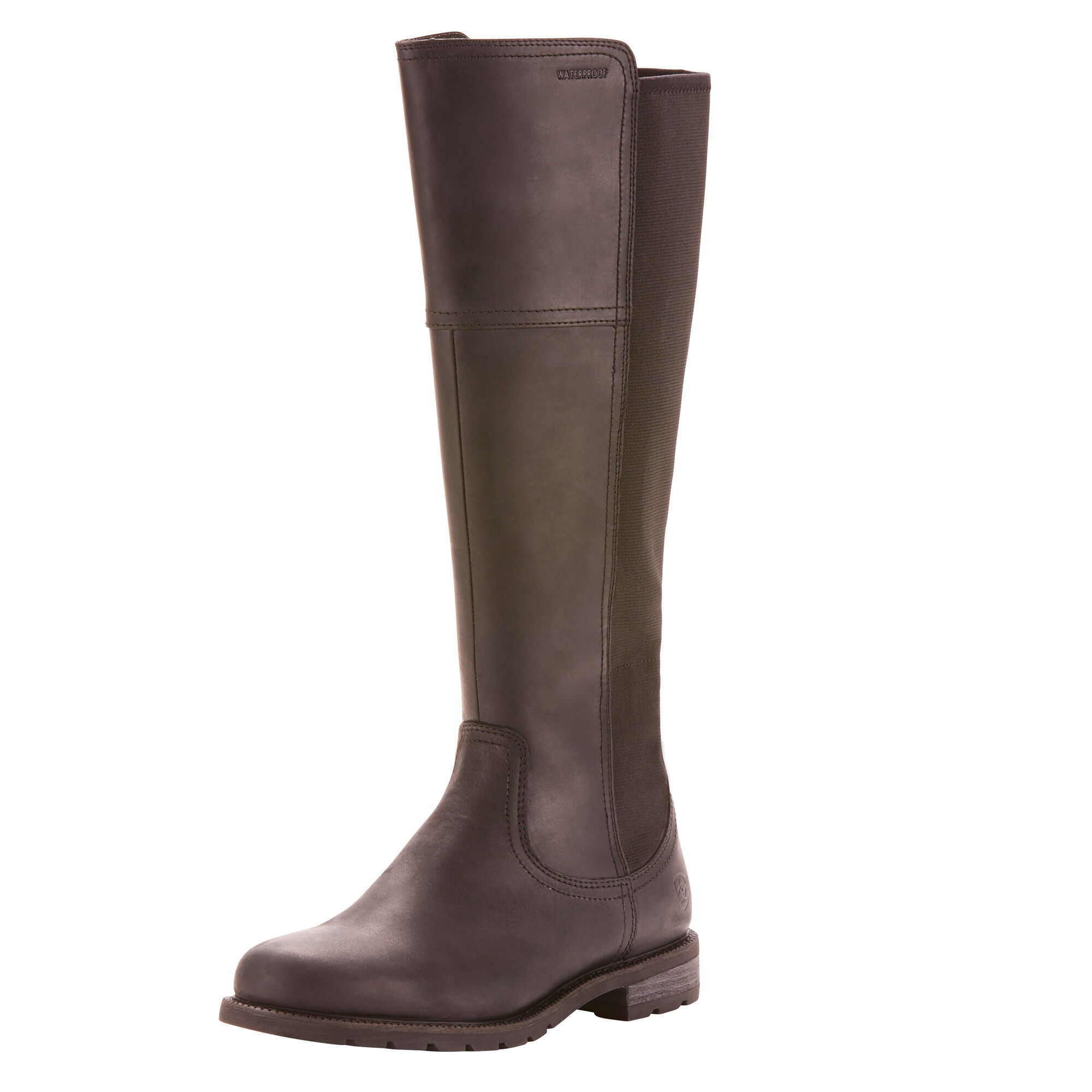 Women's Sutton Waterproof Boots in Black Leather  by Ariat