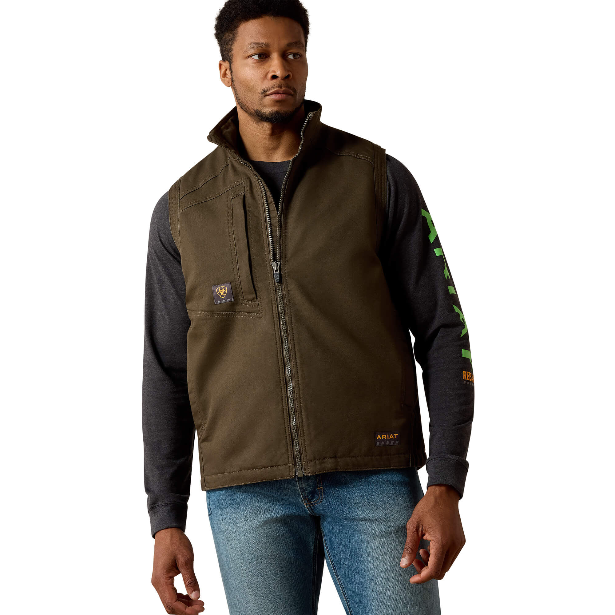 Rebar Washed DuraCanvas Insulated Vest 