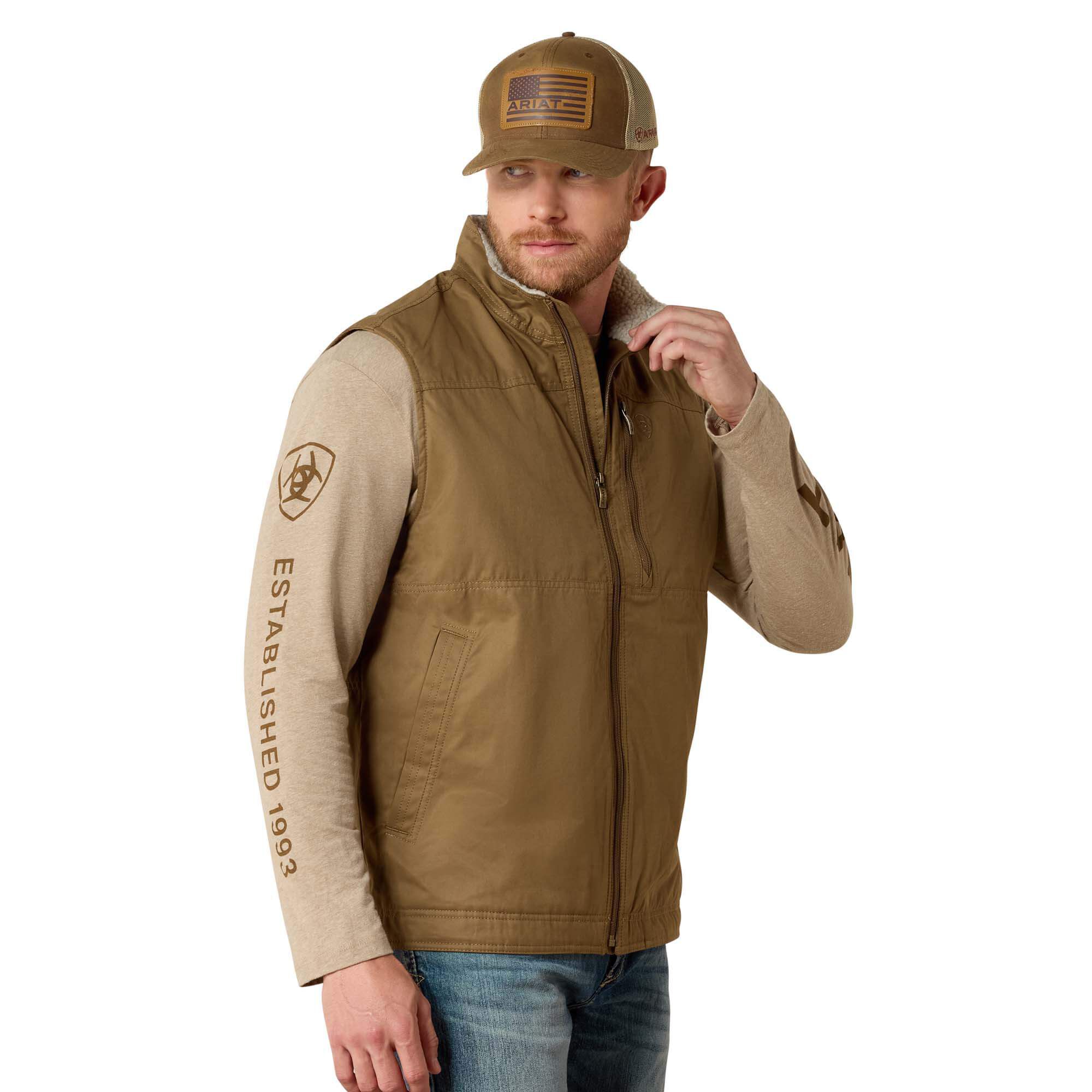 Grizzly Canvas Vest | Ariat