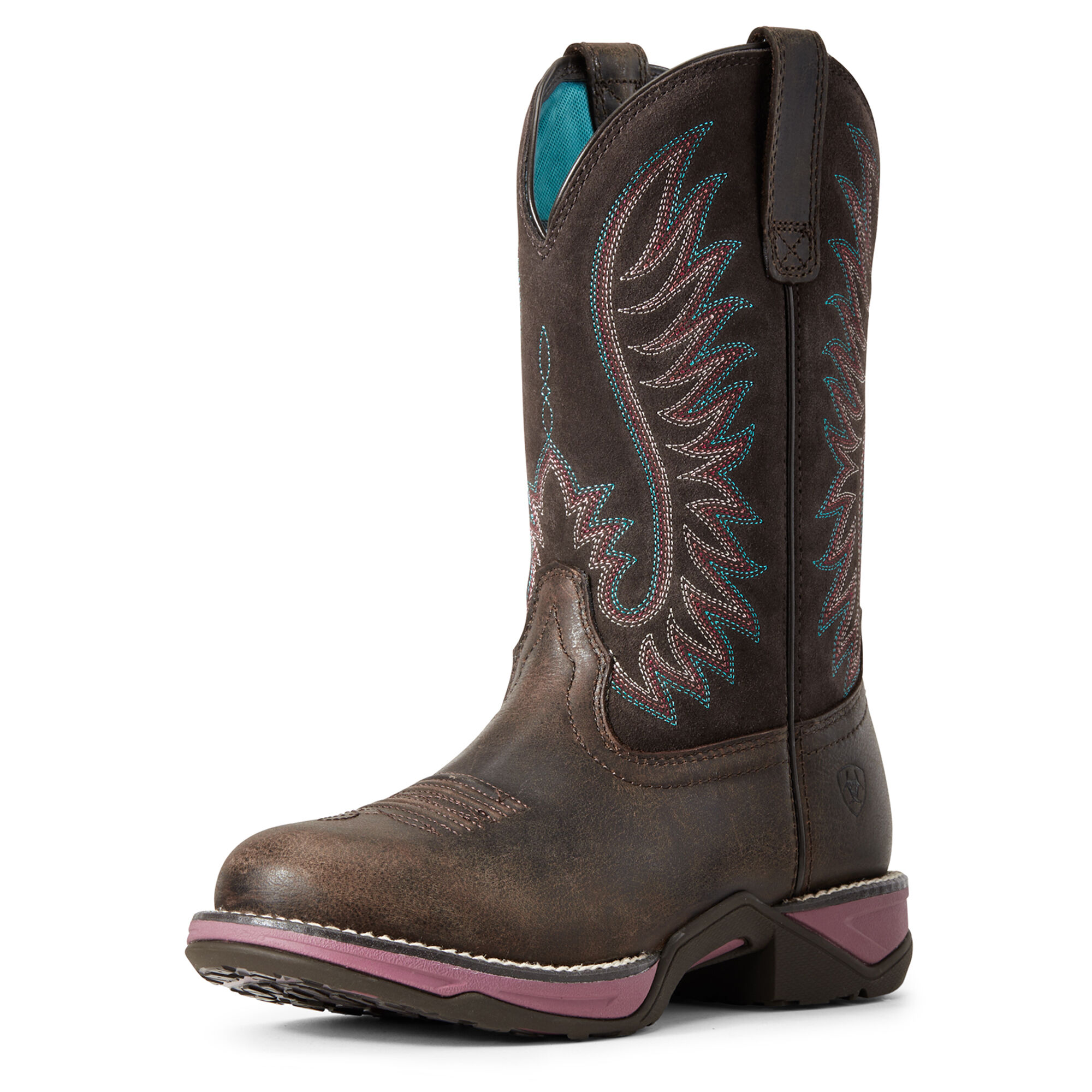 Women's Anthem Round Toe Western Boots in Acorn Leather  by Ariat