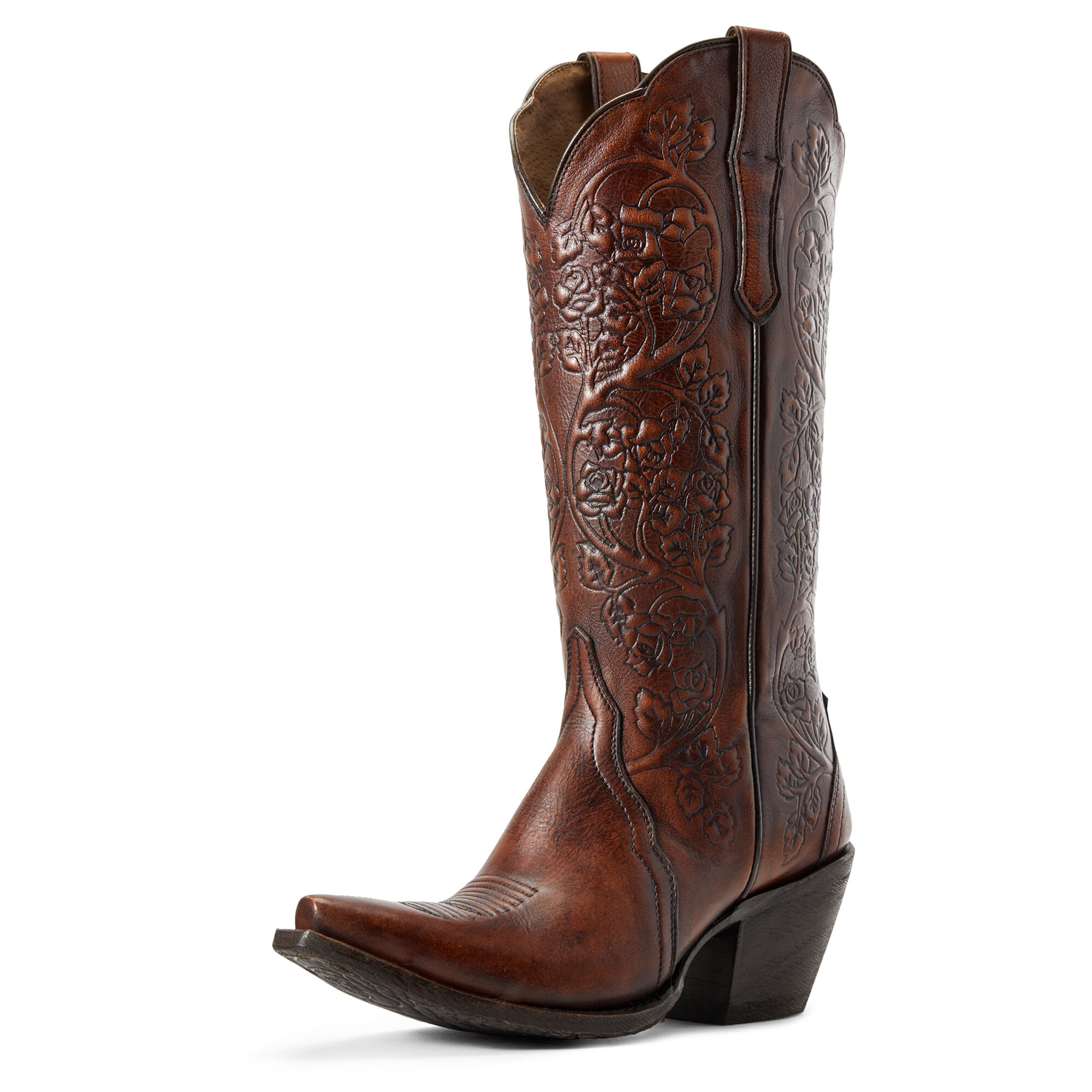 Women's Platinum Western Boots in Rich Cognac Leather  by Ariat