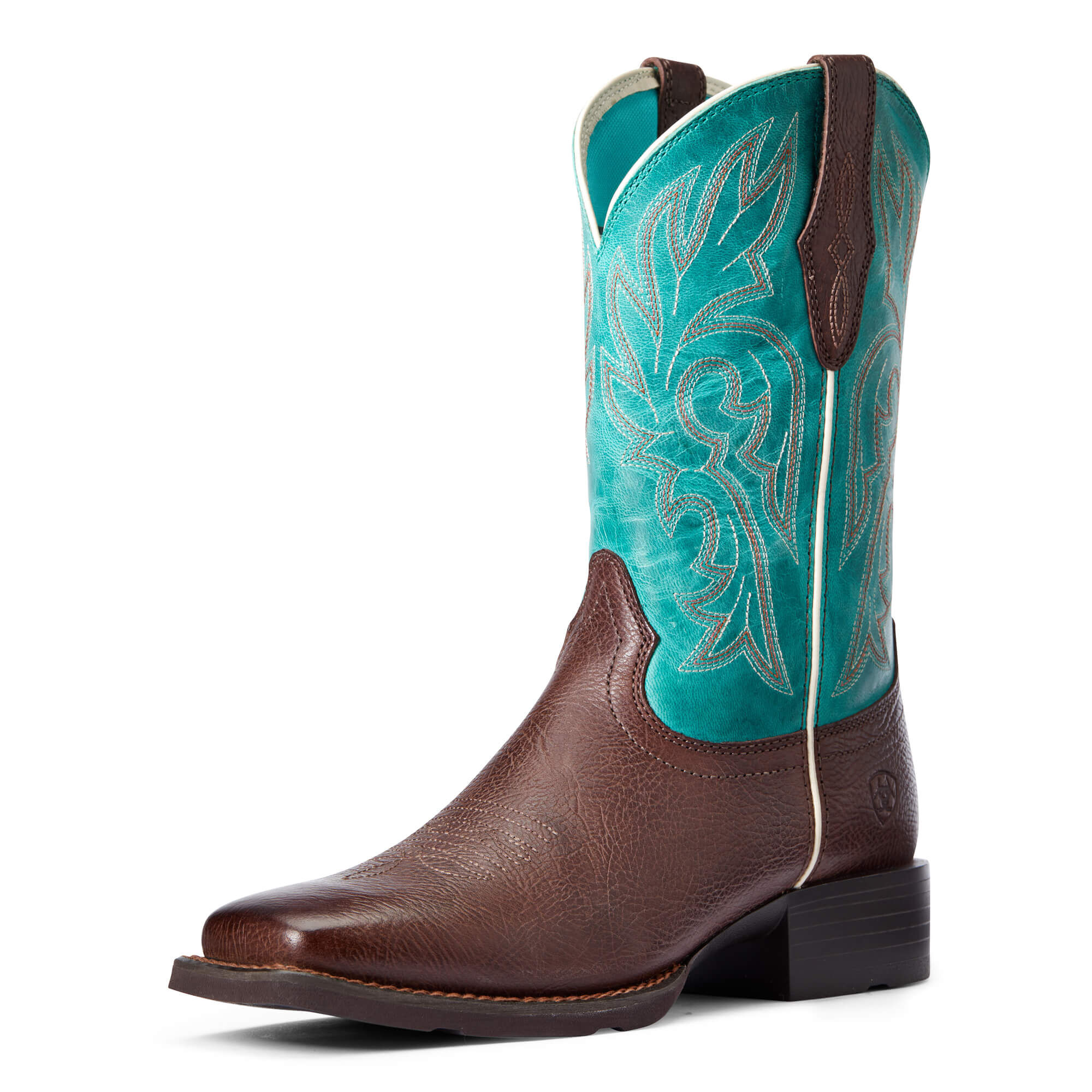 Women's Cattle Drive Western Boots in Dark Cottage Leather  by Ariat
