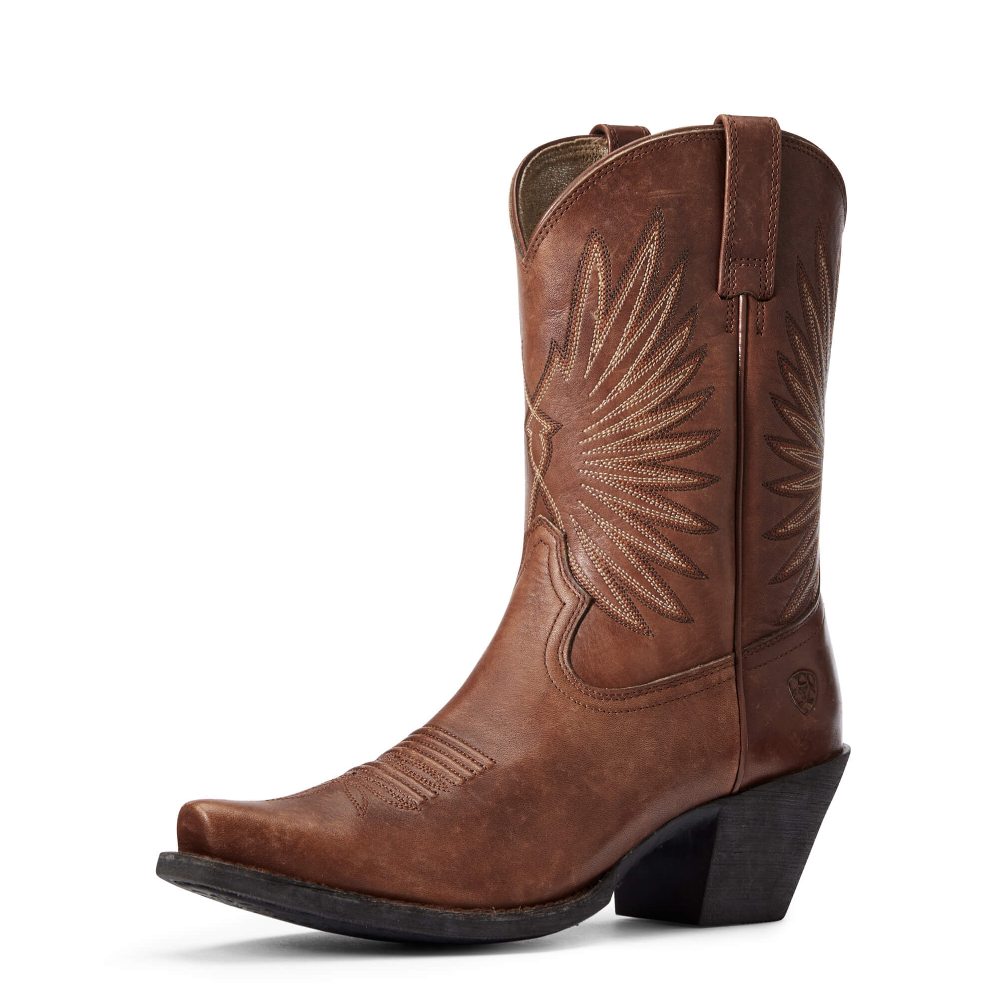 Women's Goldie Western Boots in Naturally Distressed Cognac Leather  by Ariat