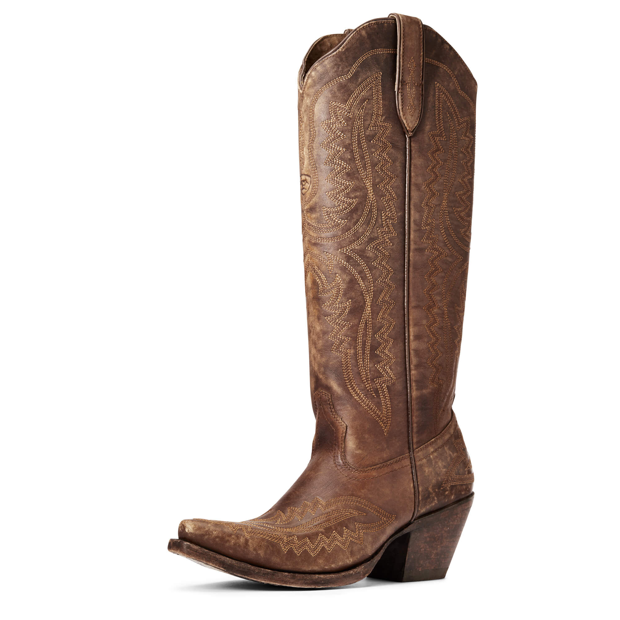 Women's Casanova Western Boots in Naturally Distressed Brown Leather  by Ariat