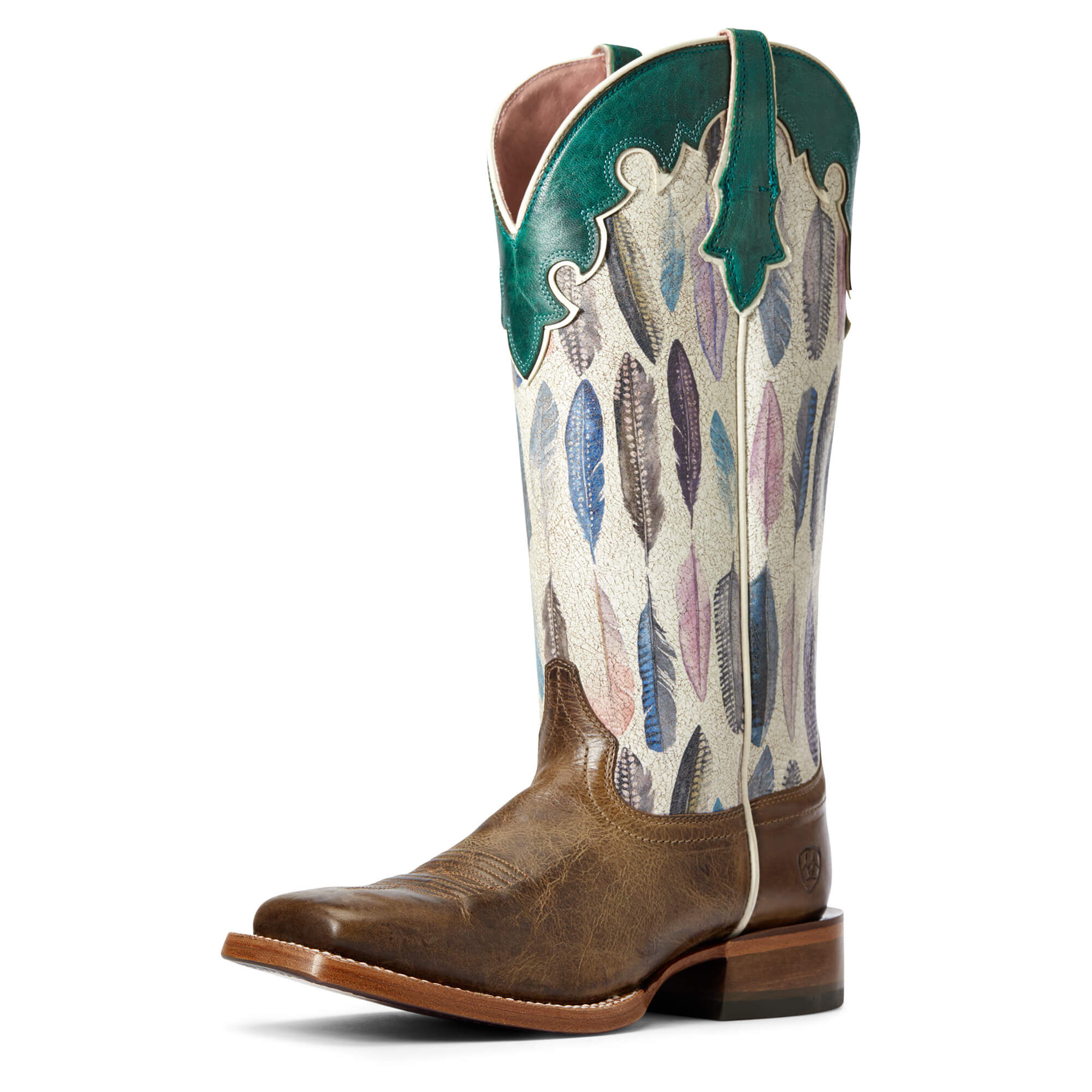 Women's Fonda Western Boots in Tucson Taupe Leather  by Ariat