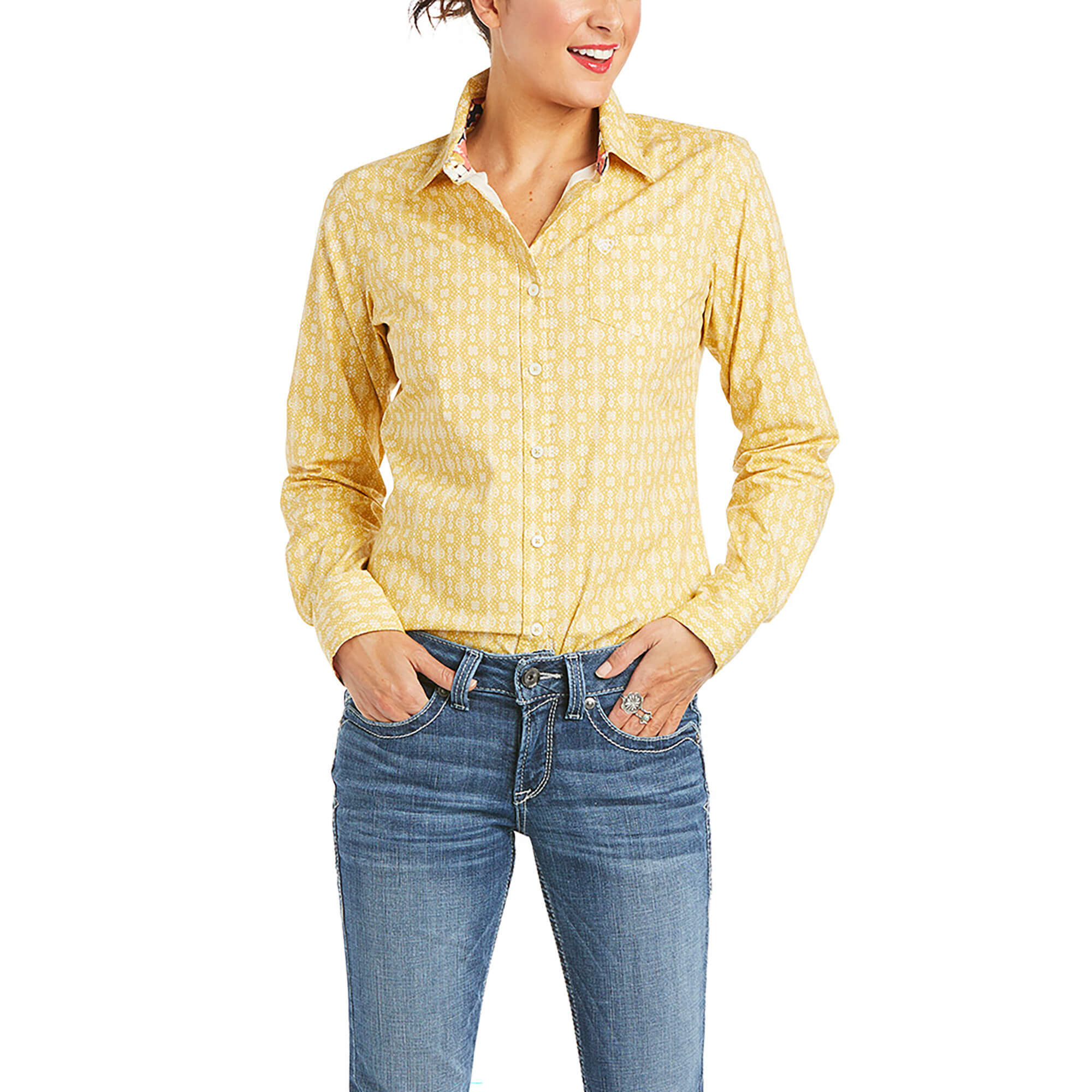 Ariat Womens Kirby Fitted Button-Down Shirt