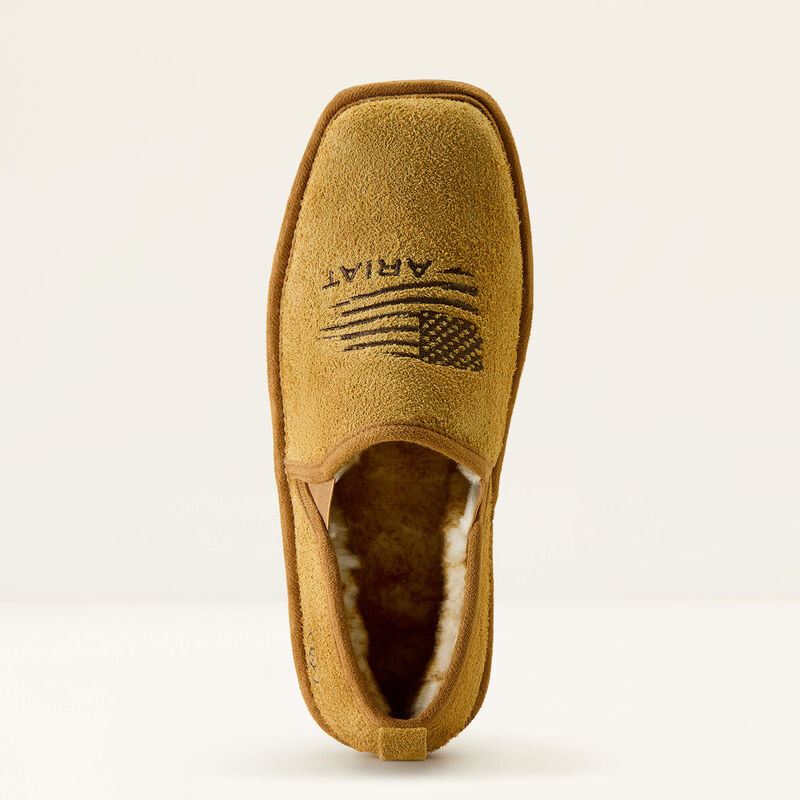 Rough Out Lasso Square Toe Slipper Toe