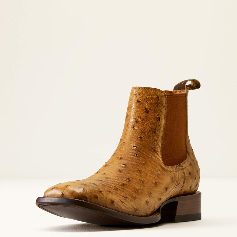 Bench Made Younger Chelsea Wide Square Toe Western Boot 3-4 Front