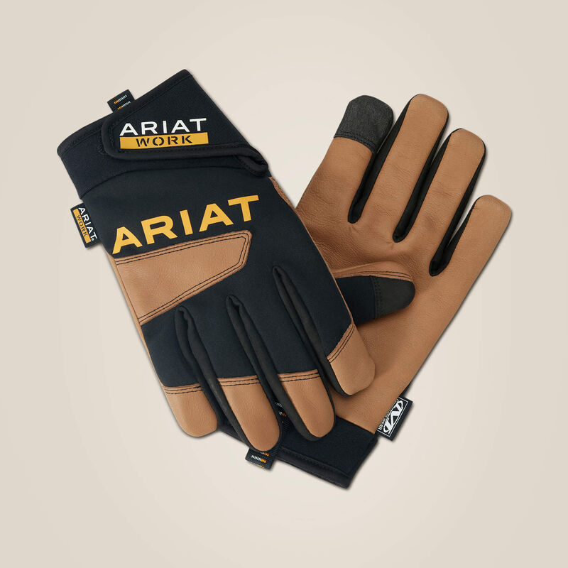 Ariat Men's Flexpro Waterproof Work Glove Brown/Black / XL