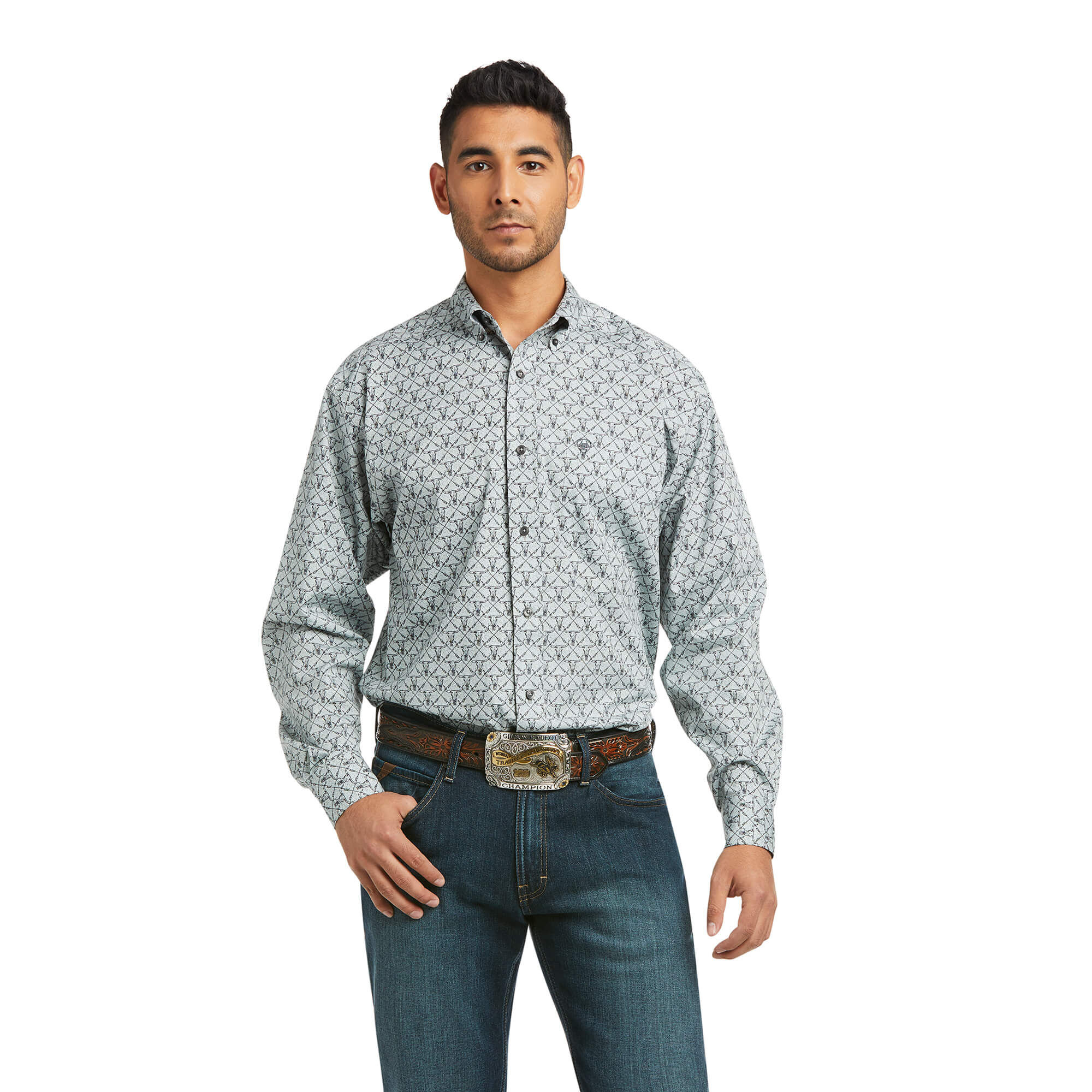 gray ariat shirt