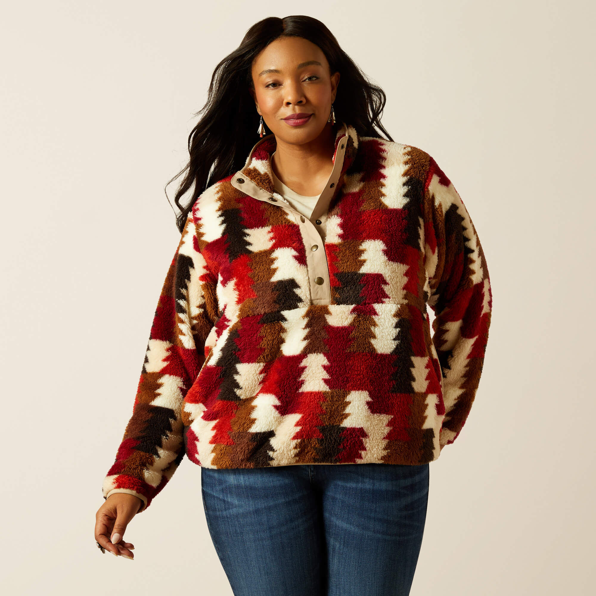 neighborhood narrow straight 赤耳 アメカジ Berber Snap Front Sweatshirt | Ariat