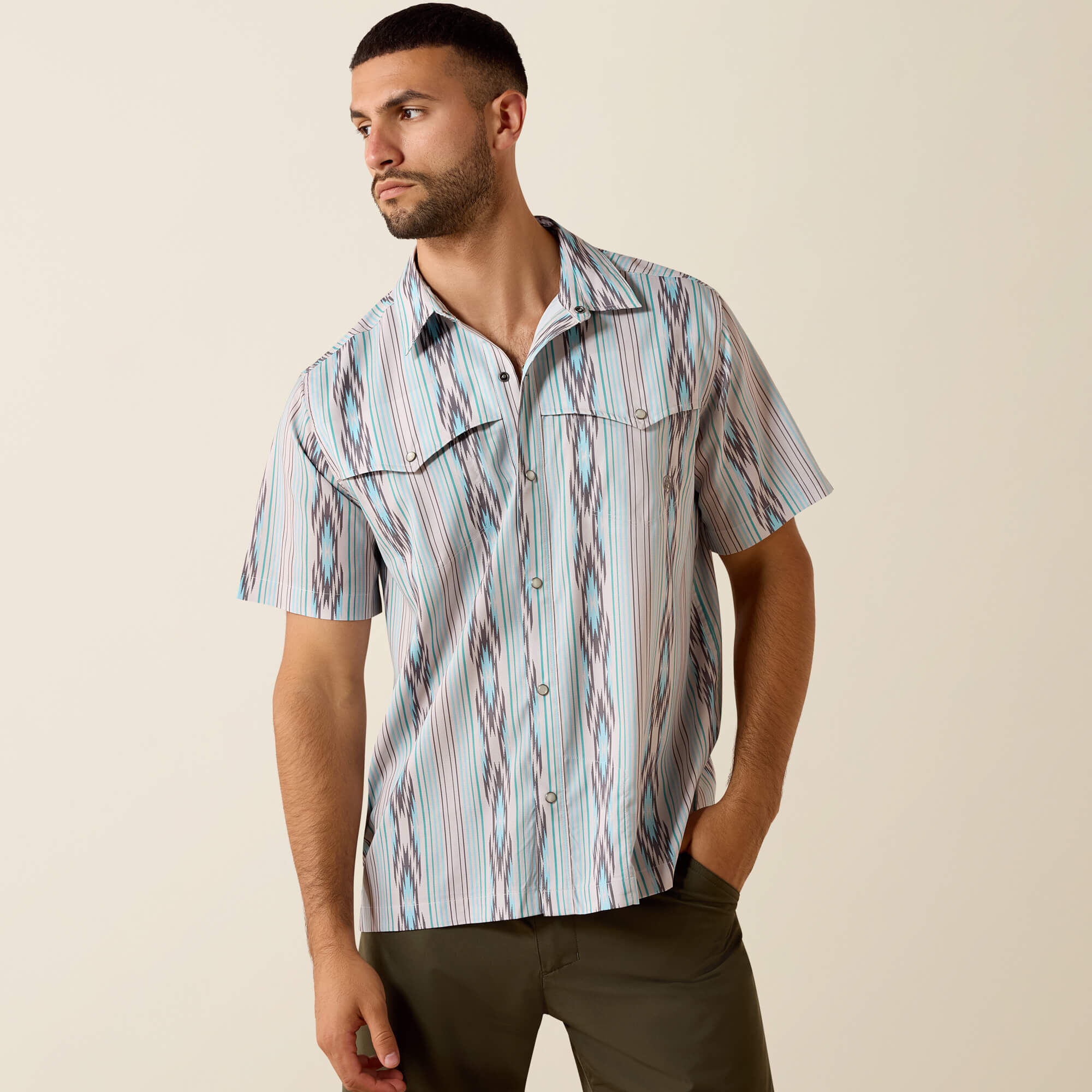 Printed VentTEK Western Yoke Classic Fit Snap Shirt - thumbnail 6
