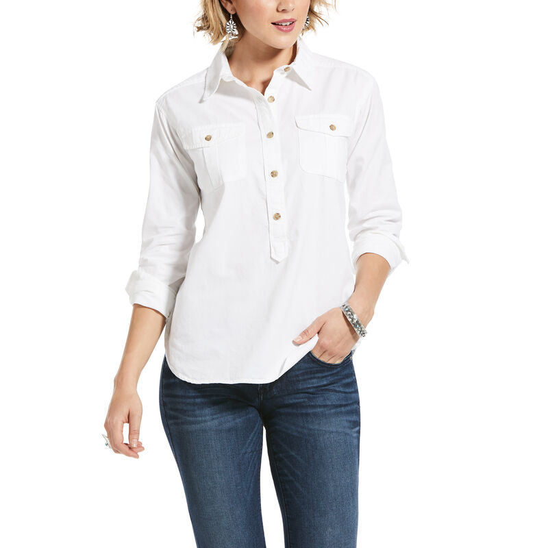 Ariat Women's Washed Twill Popover Shirt