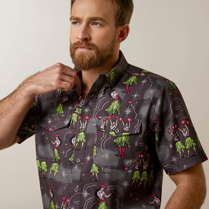 Venttek Western Aloha Fitted Shirt