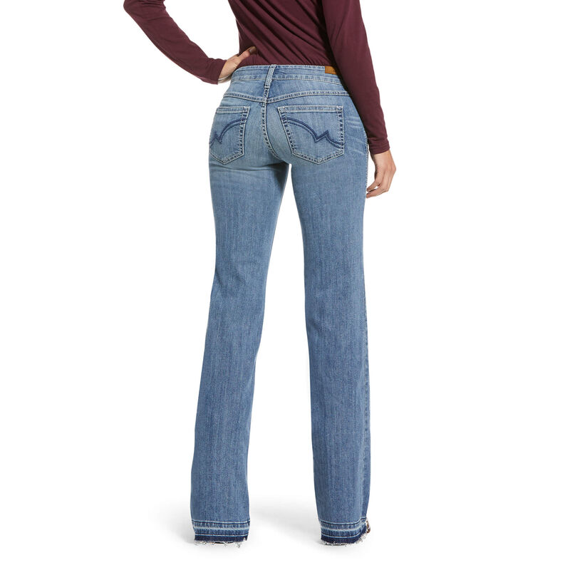Trouser Mid Rise Leah 3D Wide Leg Jean