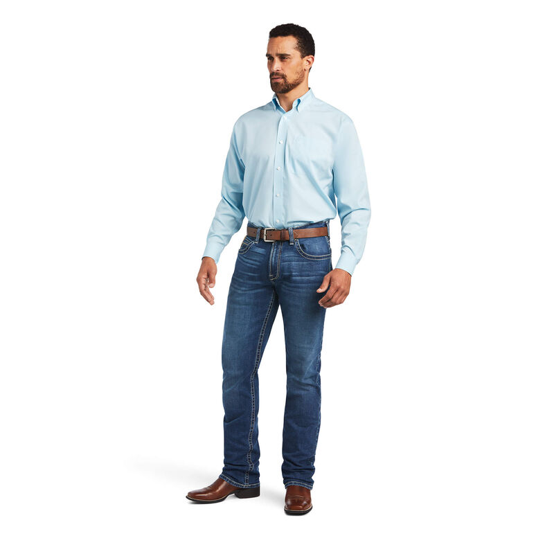 Wrinkle Free Solid Pinpoint Oxford Classic Fit Shirt