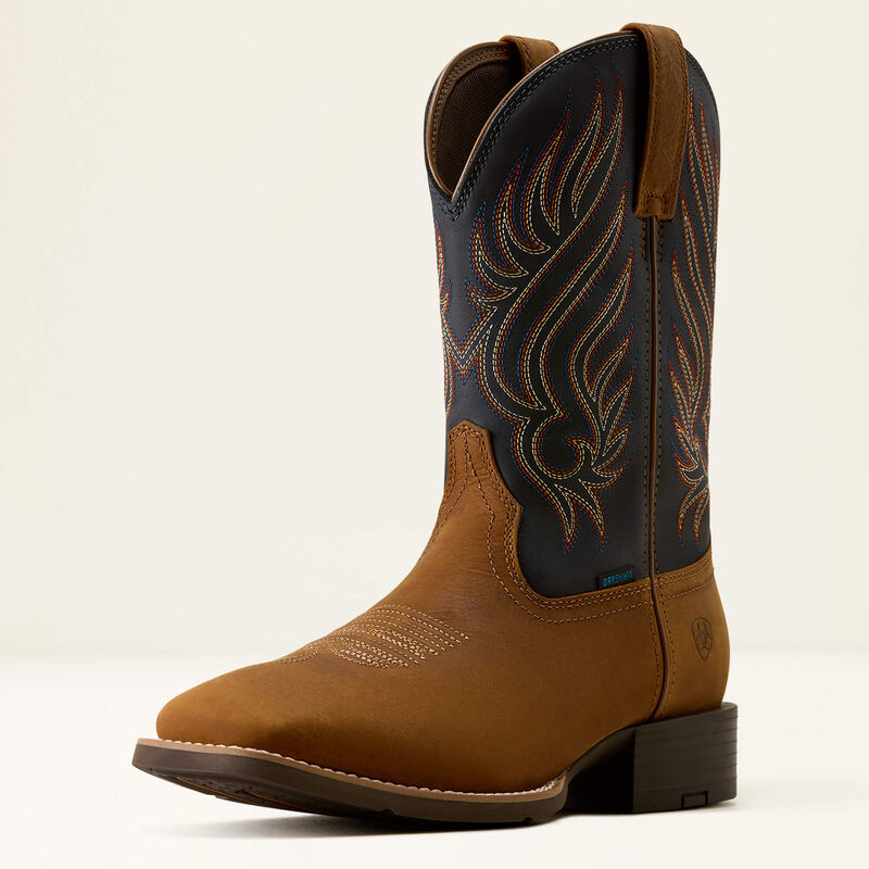 Sport Riggs Waterproof Wide Square Toe Cowboy Boot 3-4 Front