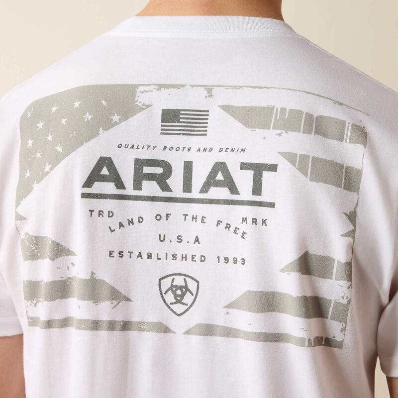 Ariat Lockup Flag Painted T-Shirt 01
