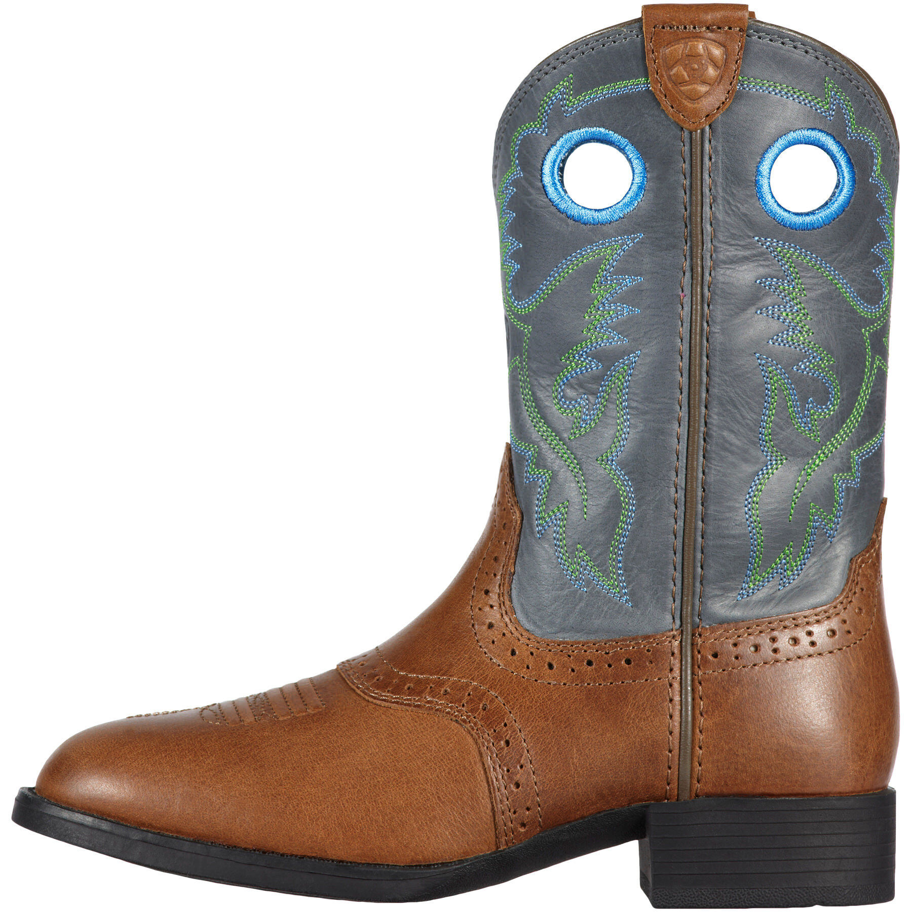 Botte Western Ariat Sport Outdoor pour Homme - Brown Oiled Rowdy & Tack Green