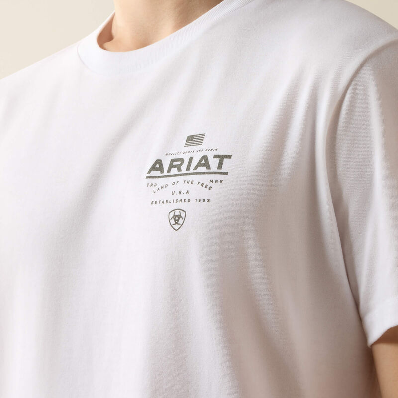 Ariat Lockup Flag Painted T-Shirt 02