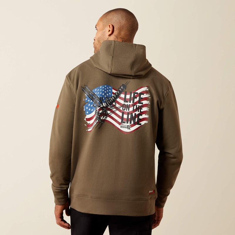 FR DuraStretch Life on the Line Full Zip Hoodie Front