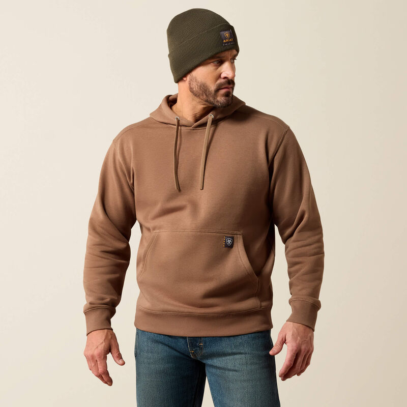 Rebar Workman Eagle Skull Hoodie Back