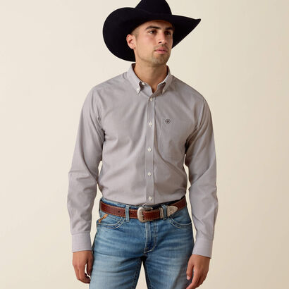 Wrinkle Free Randolph Fitted Shirt Front