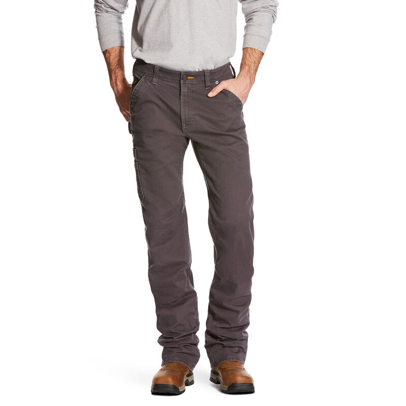Rebar M4 Relaxed DuraStretch Washed Twill Dungaree Boot Cut Pant | Ariat