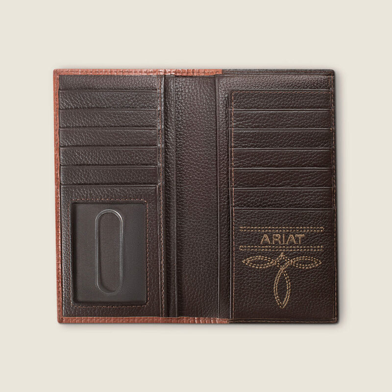 Pebble Leather With Trim Rodeo Wallet Back