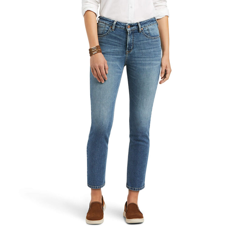Ariat Women's Premium High Rise Straight Crop Jeans