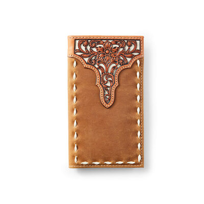 Rodeo Wallet Floral Embroidery Run Stitch